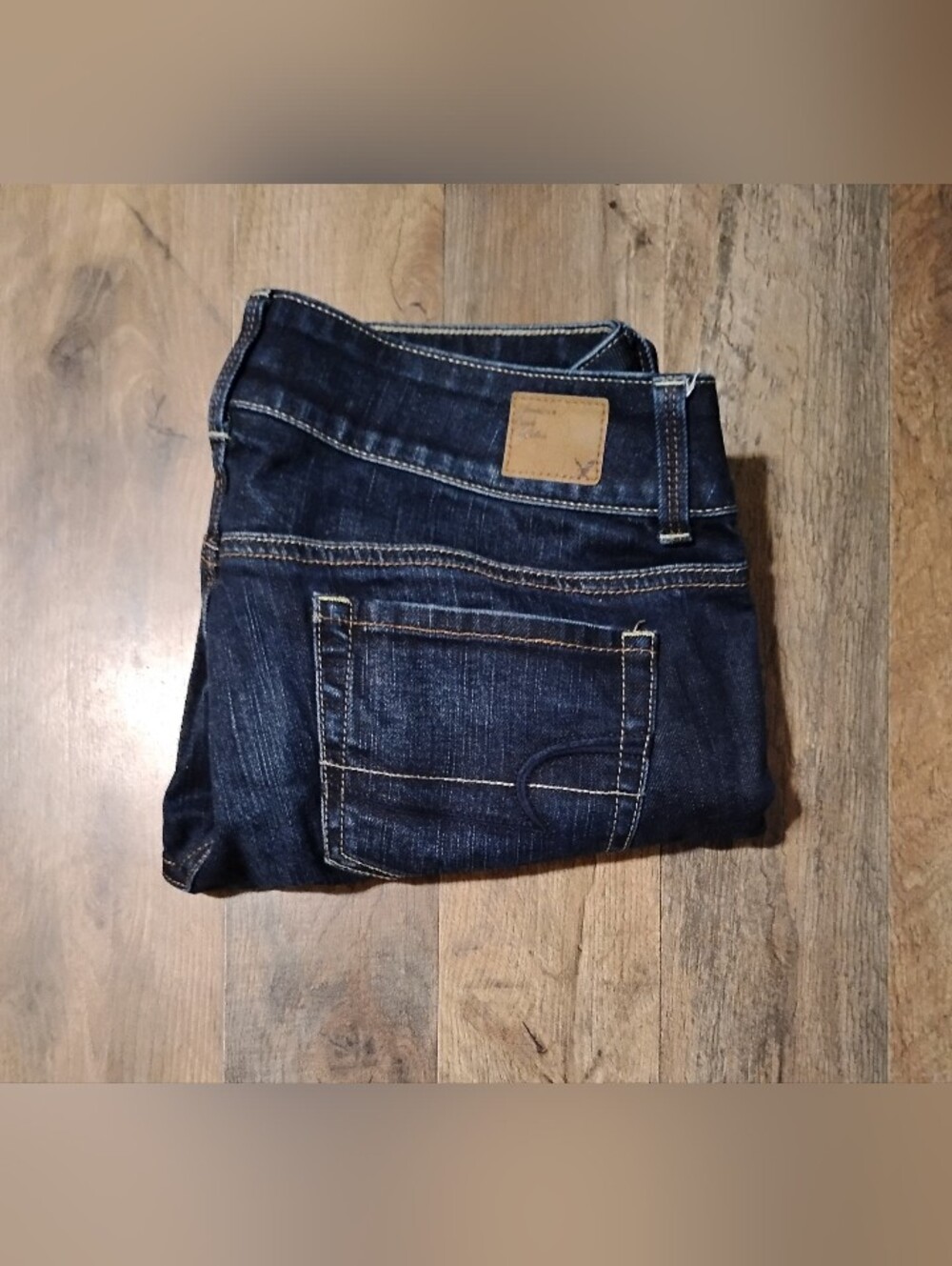 American Eagle Outfitters Artist Crop Dark Wash Jeans Women's Size: 8